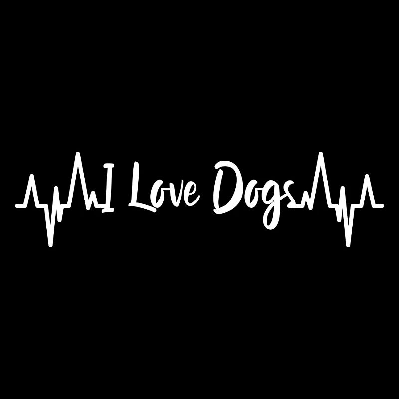 Ich liebe Hunde Herzschlag