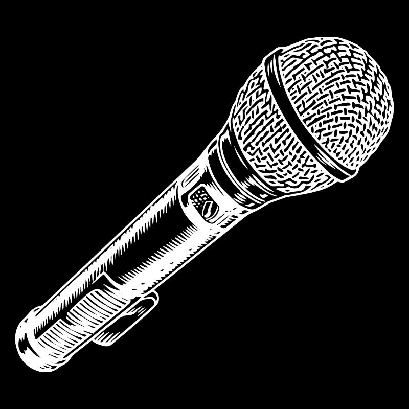 Microphone Hand Drawn
