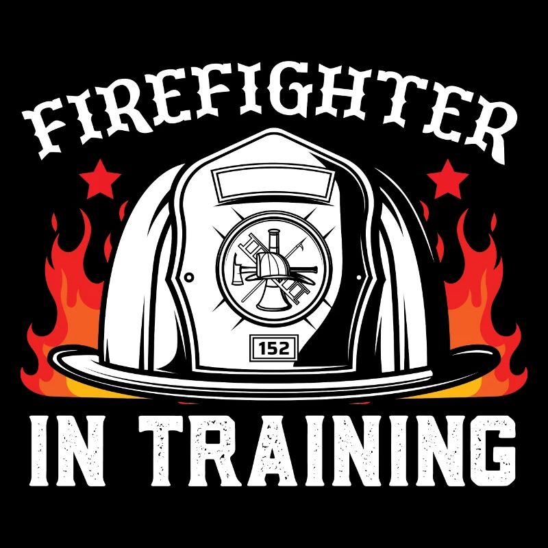 Firefighter in training
