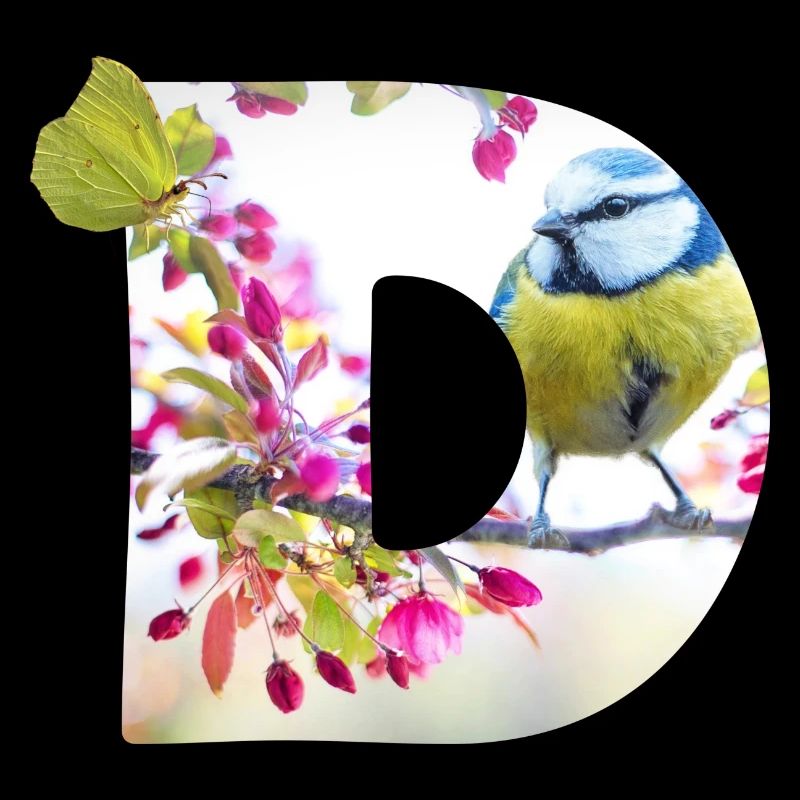 printemps oiseau papillon d