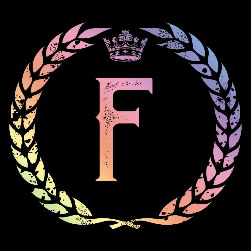 F letter wreath