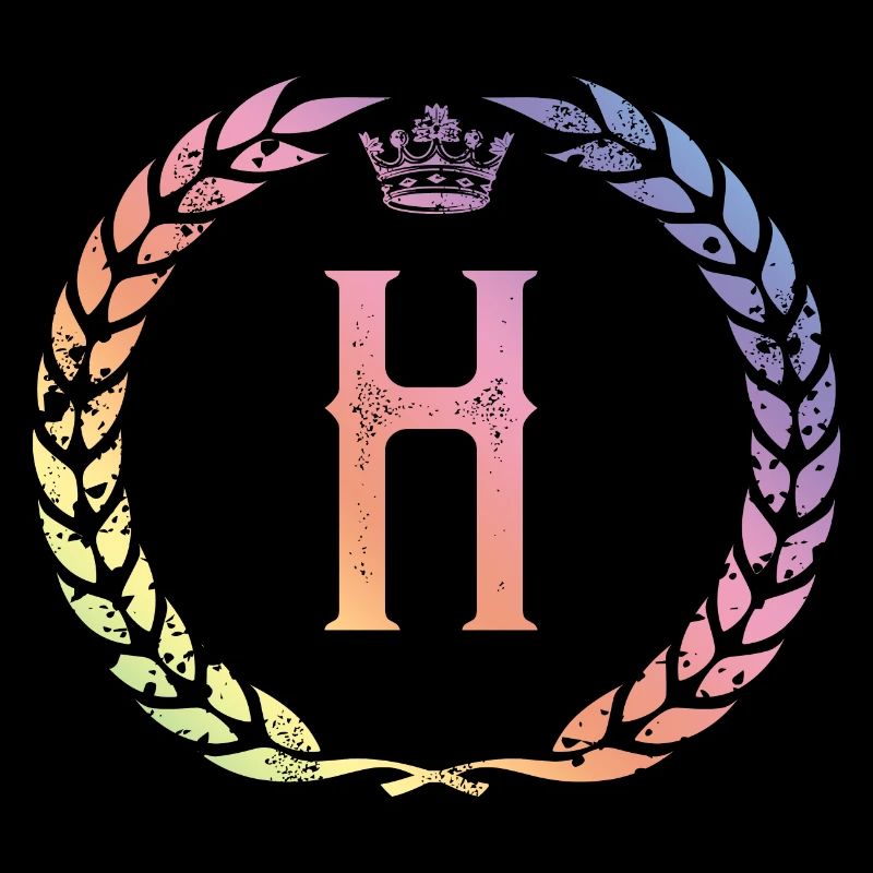 H letter wreath
