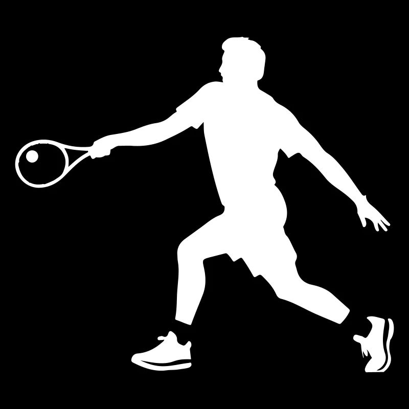 Tennis Player Silhouette