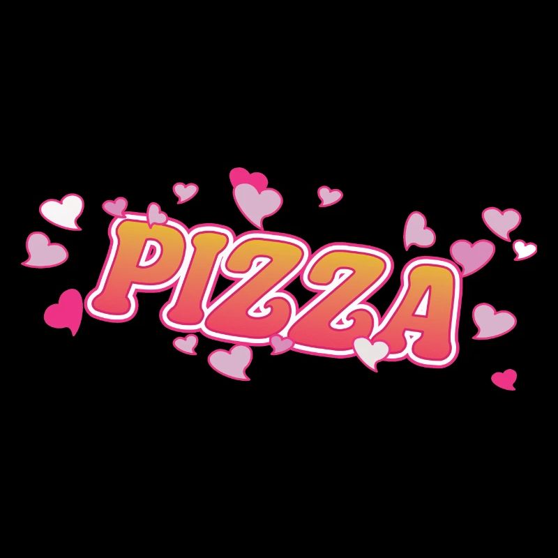 Cool currywurst with pink hearts design