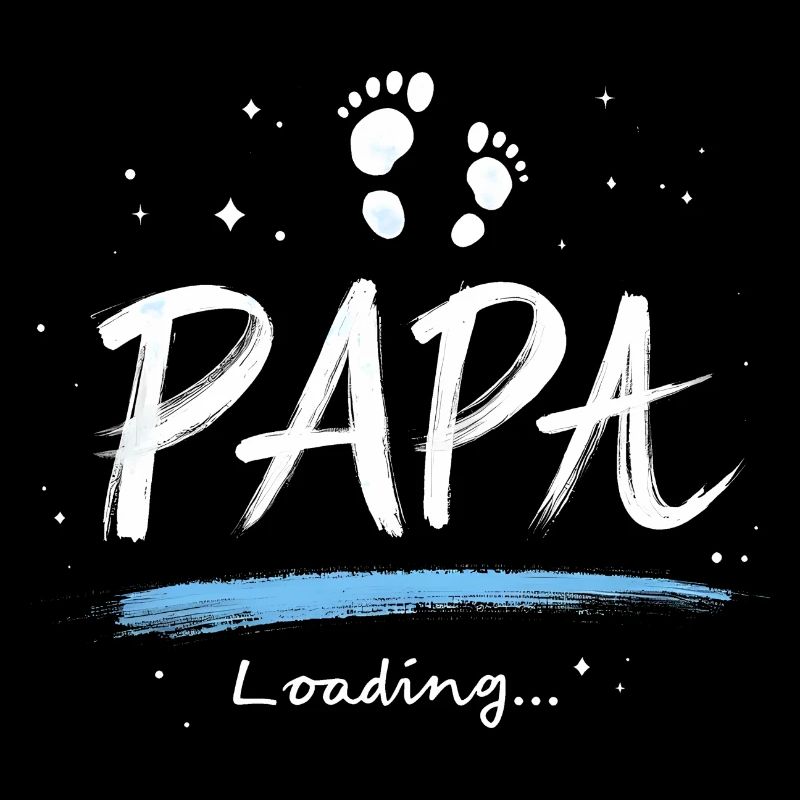 Papa 2025 Loading Geschenk für werdende Väter