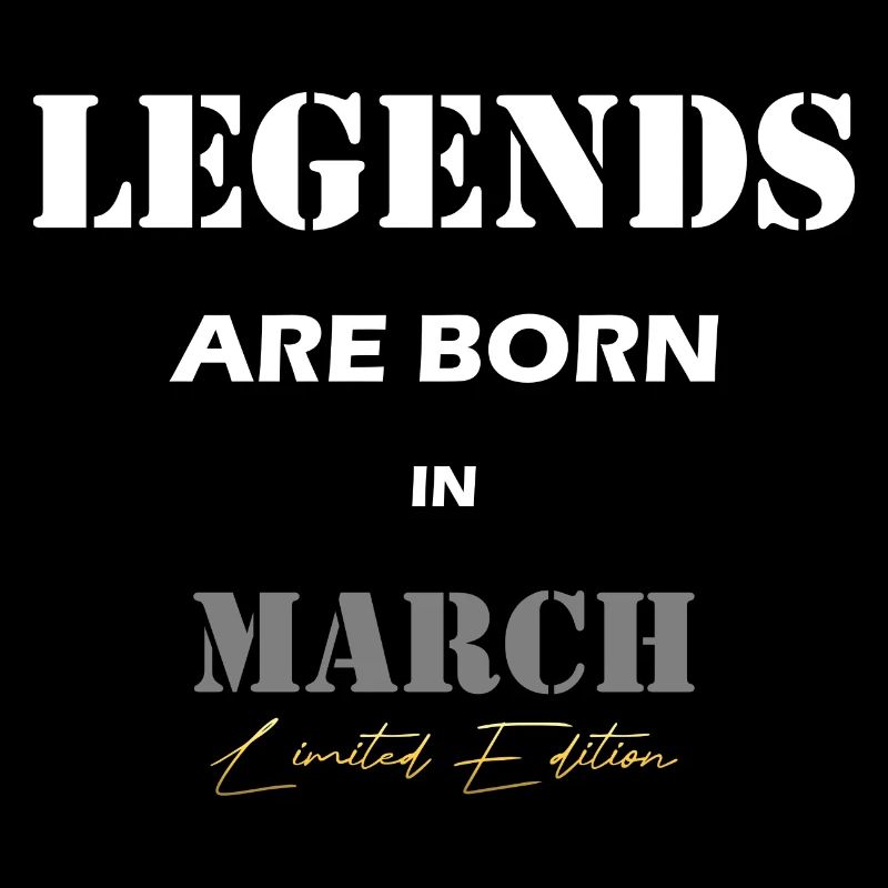 March Legends Geschenk white