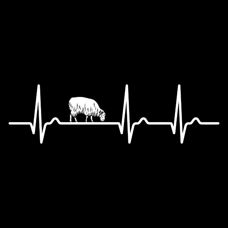 ECG Curve - Heart Curve - Pulse - Sheep - Wool
