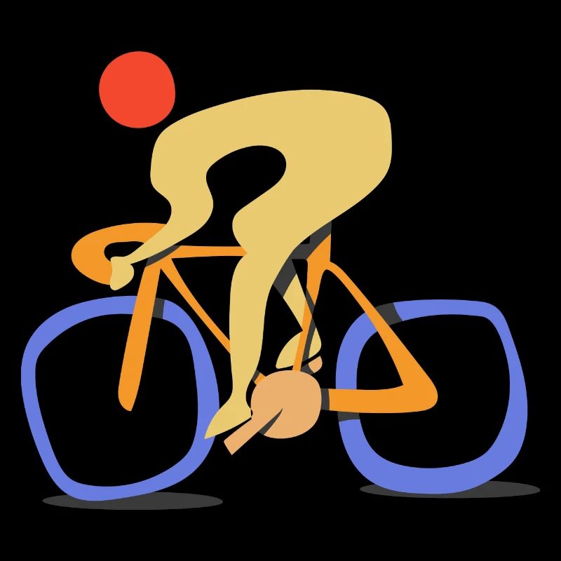 fast roadbiker. contemporary abstract style cyclin