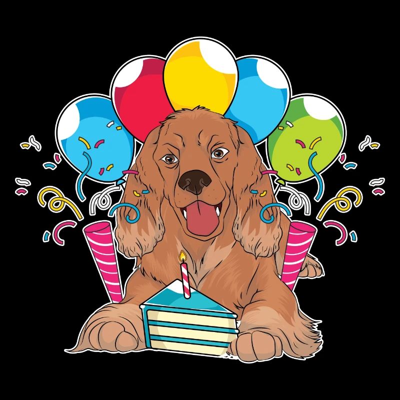 Dogs Pet Birthday Gift Cocker Spaniel