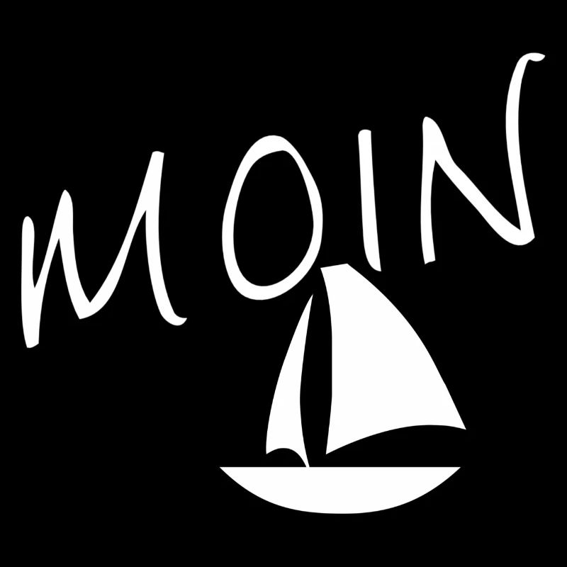 Moin mit Segelschiff