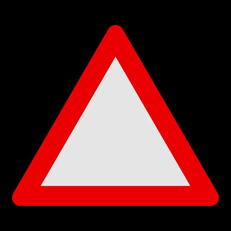 Blank Warning Triangle