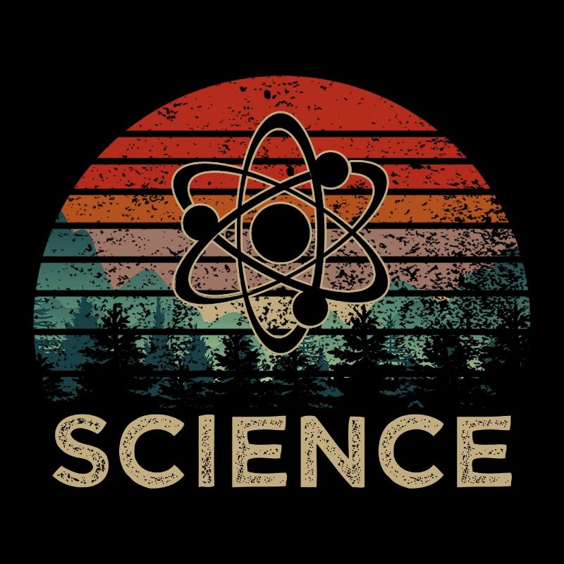 science atom vintage