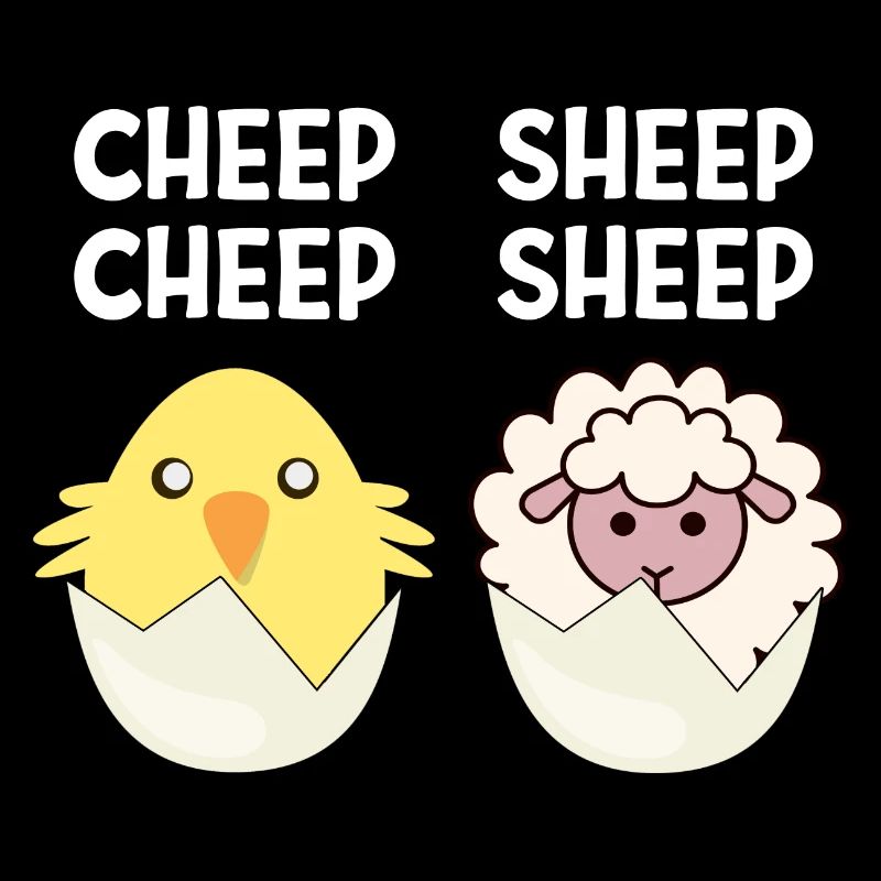 Cheep Sheep Küken Schaf Schäfchen Ostern Geschenk