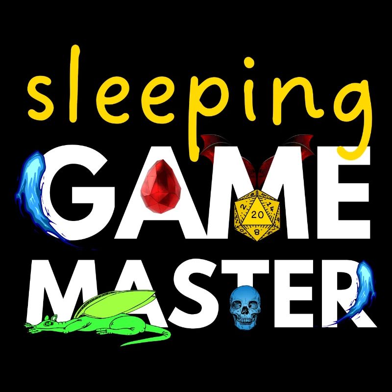 SLEEPING GAME MASTER DRAGONS ADVENTURES RPG