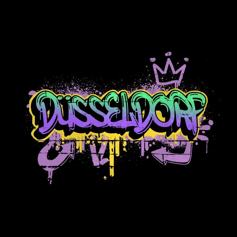 Dusseldorf Germany Graffiti Spray Sprayer