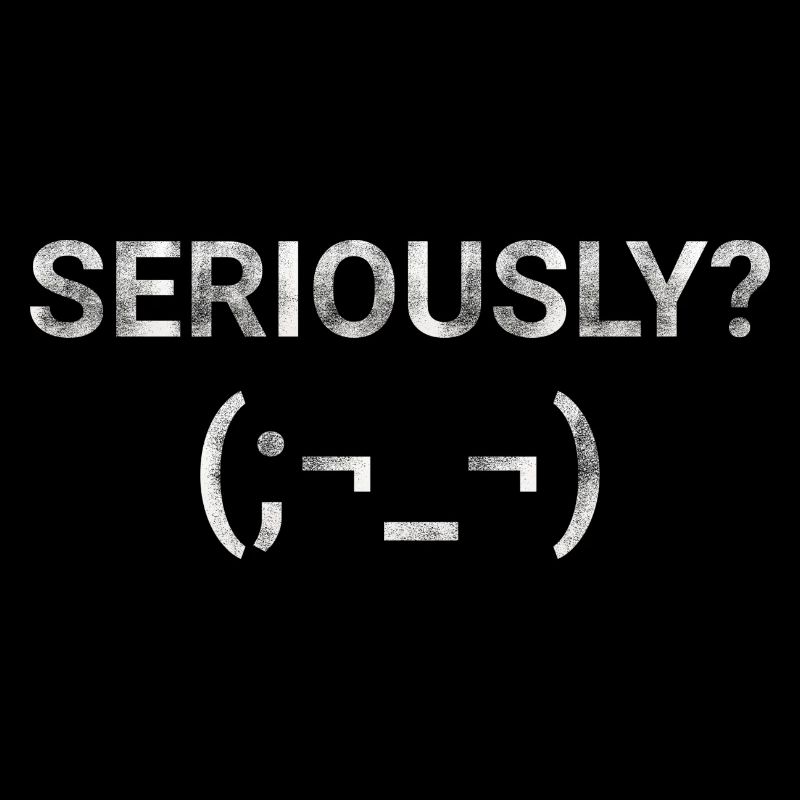 Seriously Emoji text