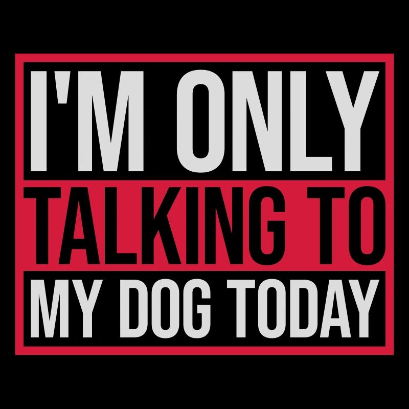 only talking to dog