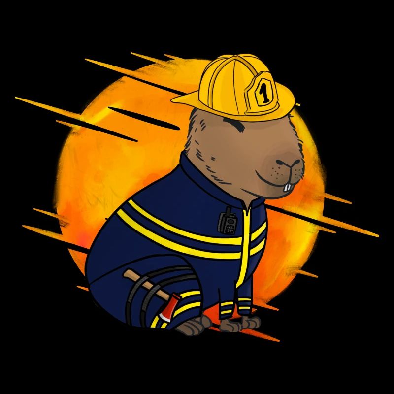 Feuerwehrmann Capybara