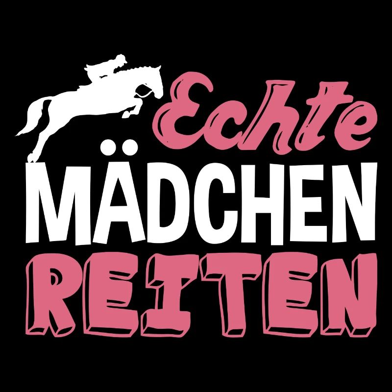 Echte Mädchen reiten
