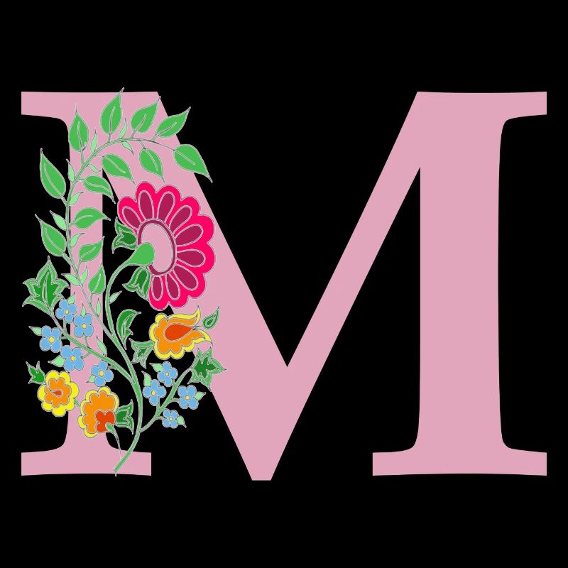 fleur 12 rouge avec m