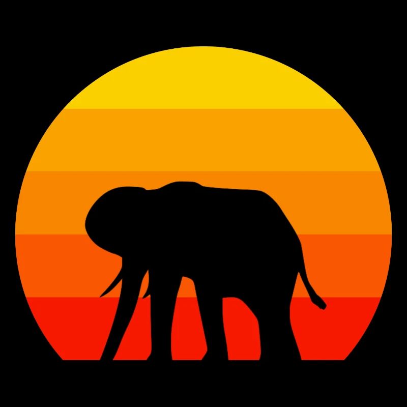 Eléphant rétro