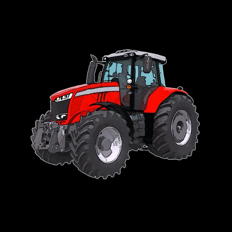 Massey Traktor rot