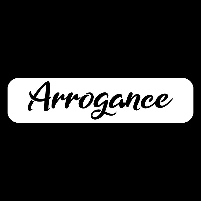 Arrogance Geschenk white