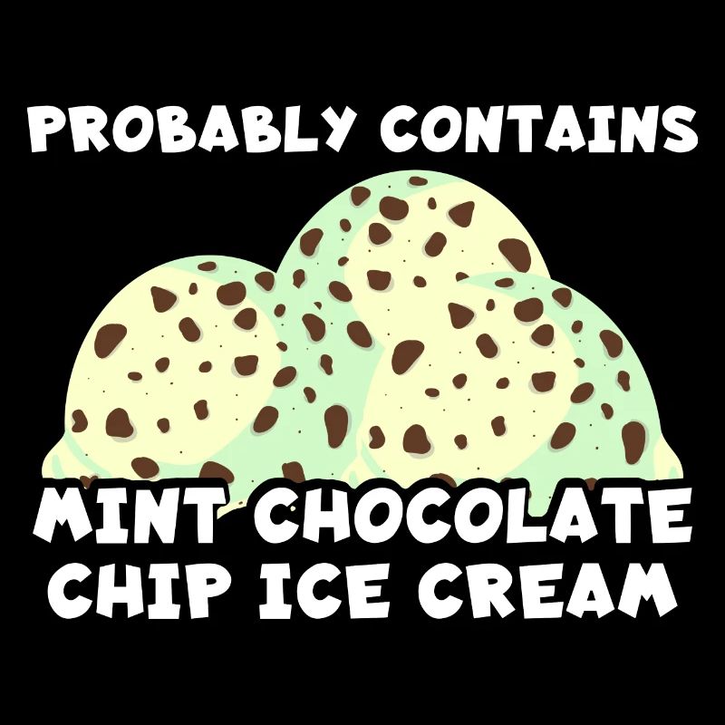 Enthält wahrscheinlich Mint Chocolate Chip Eiscrem