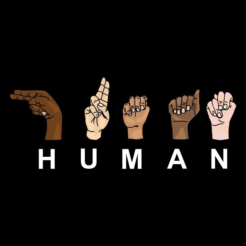 HUMAN - RESPECT - Handzeichen