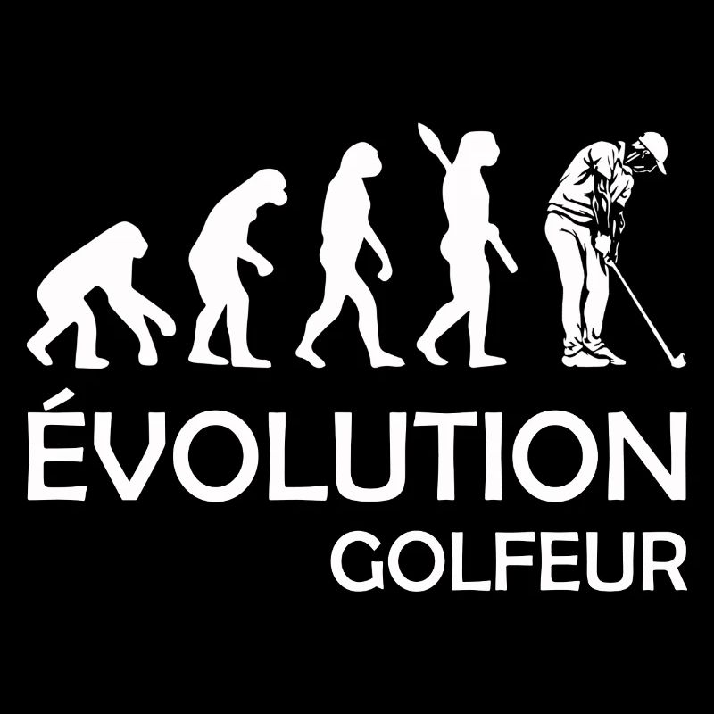 évolution golfeur / humour golfeur