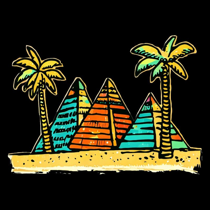 Vibes der Wüste: Pyramiden und Palmen
