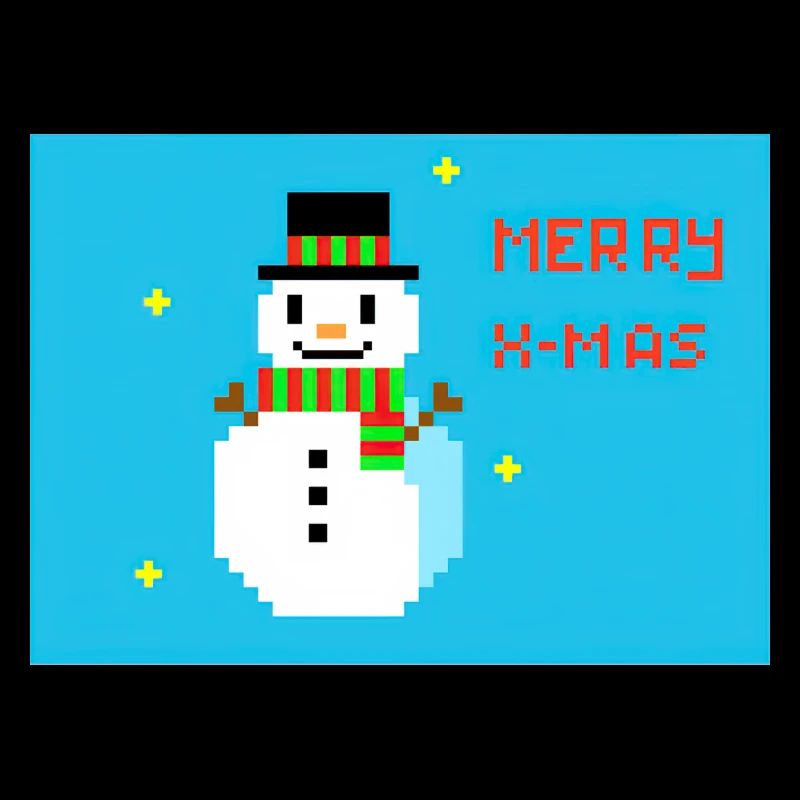 Frohe Weihnachten Schneemann