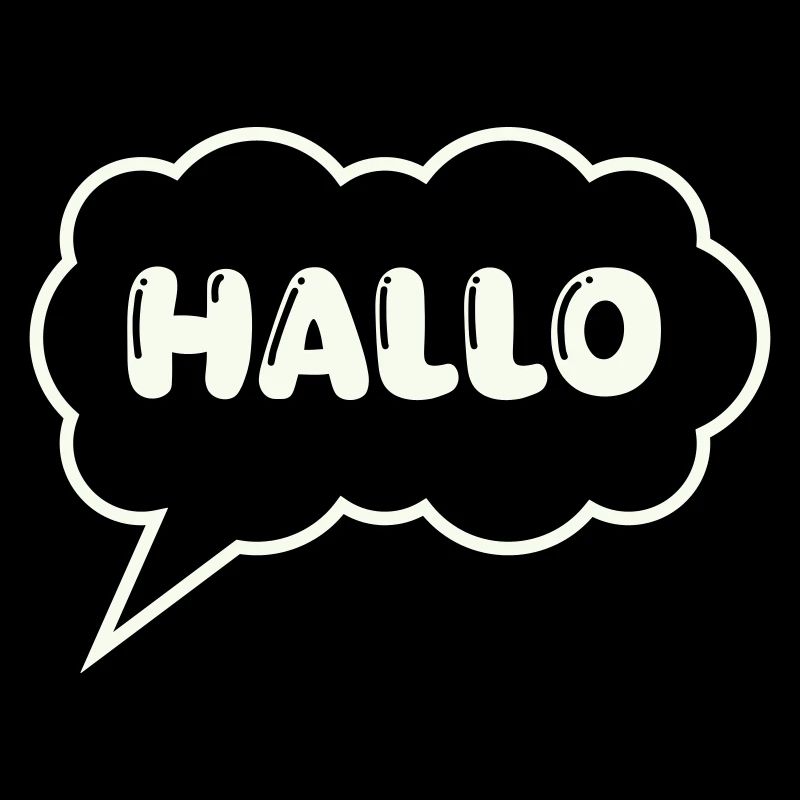 Speech bubble Hello