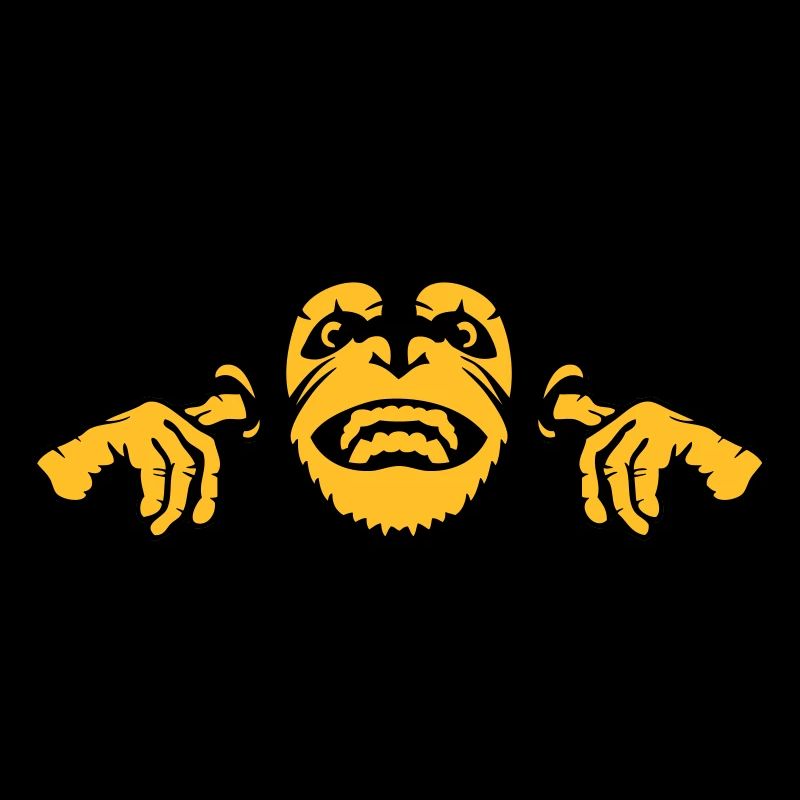 chimpanzee monkey monkey finger ear