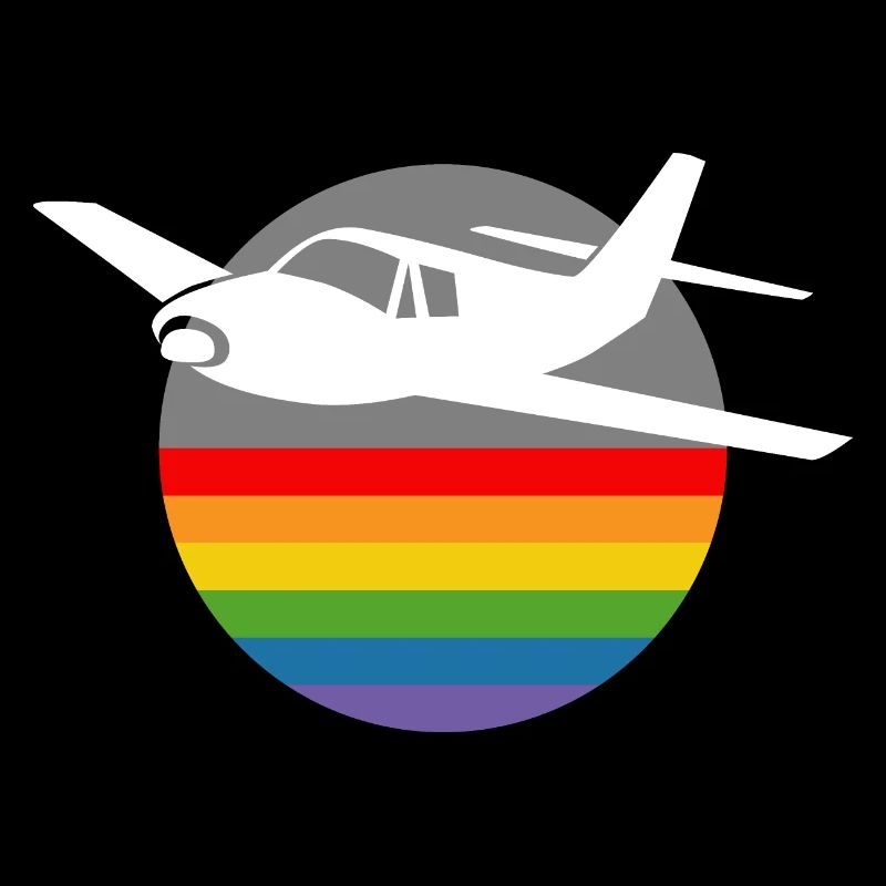 Rainbow Airplane blanc