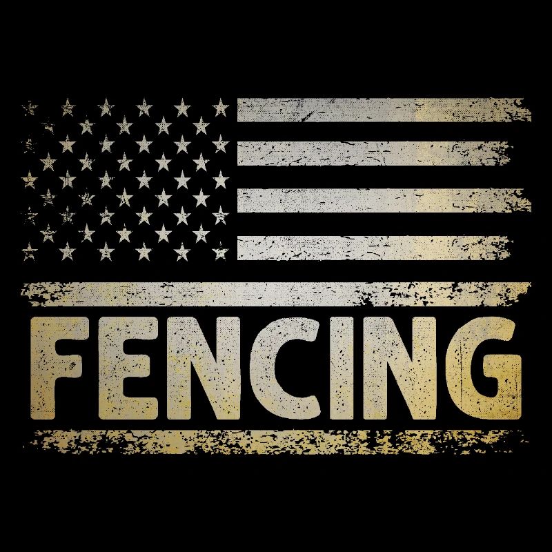 Drapeau américain USA Escrime Épée Épée Escrimeur