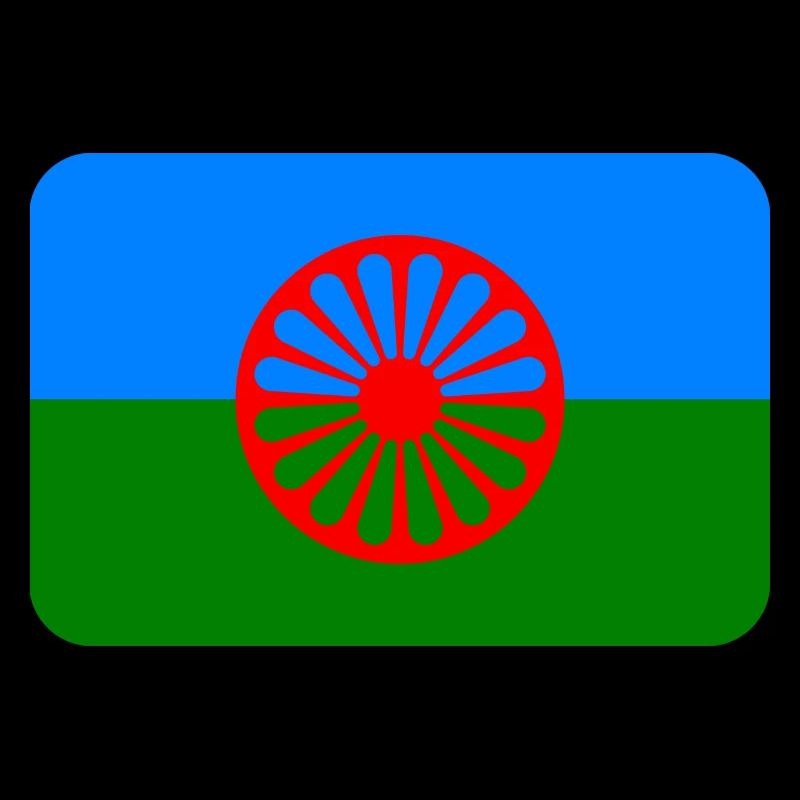 ROMANI FLAG round corner 400 dpi