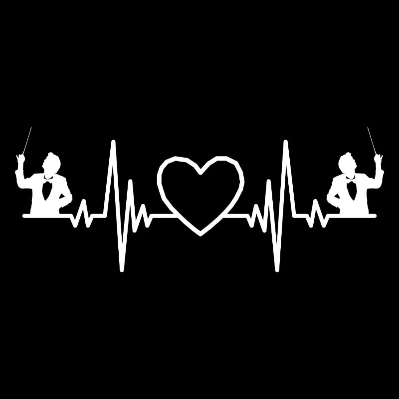 Dirigenten EKG Musik Herzschlag Dirigent Musiker