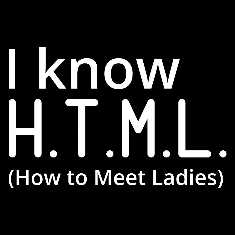 I Know HTML How To Meet Ladies Programmer Computer