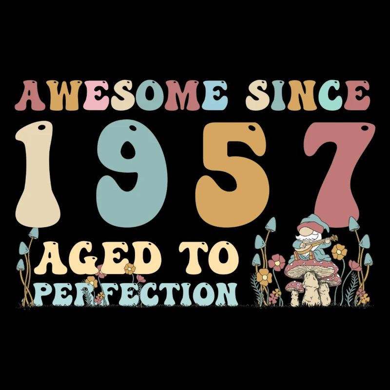 Awesome since 1957 - 66th Birthday - 2023 Groovy