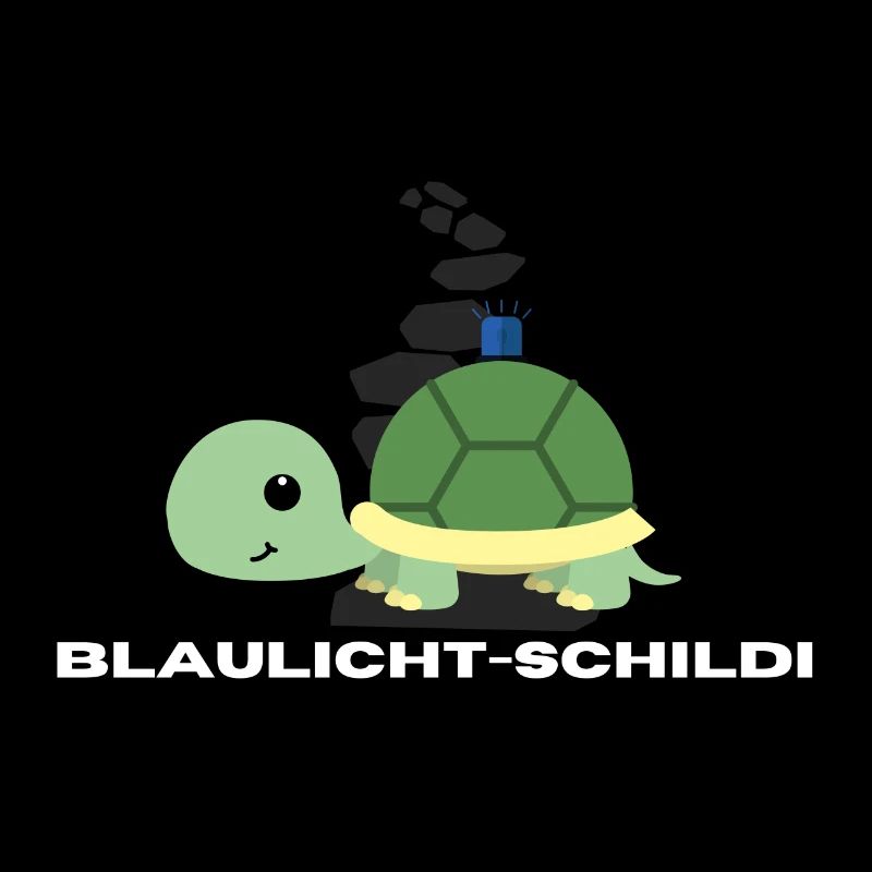 Blaulicht-Schildi mit Weg | Geschenk, Geschenkidee