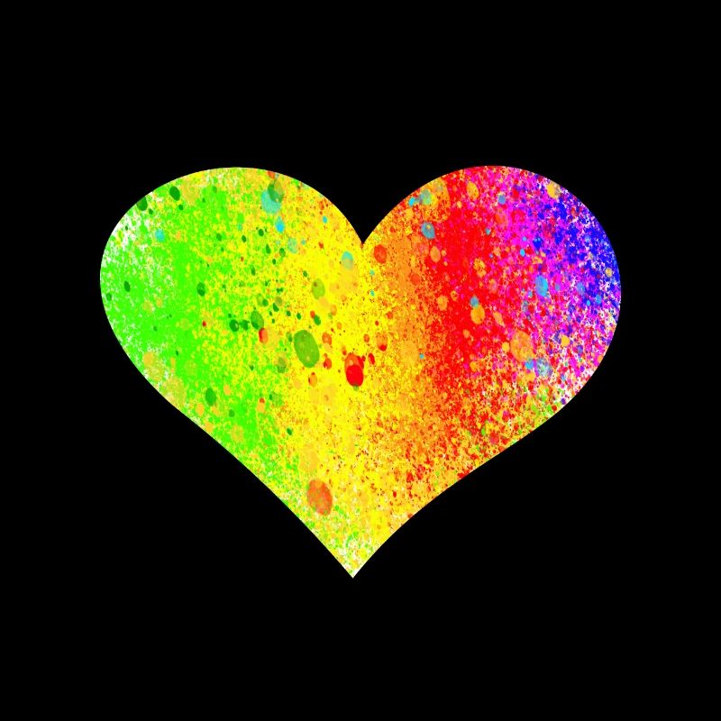 Regenbogen Herz