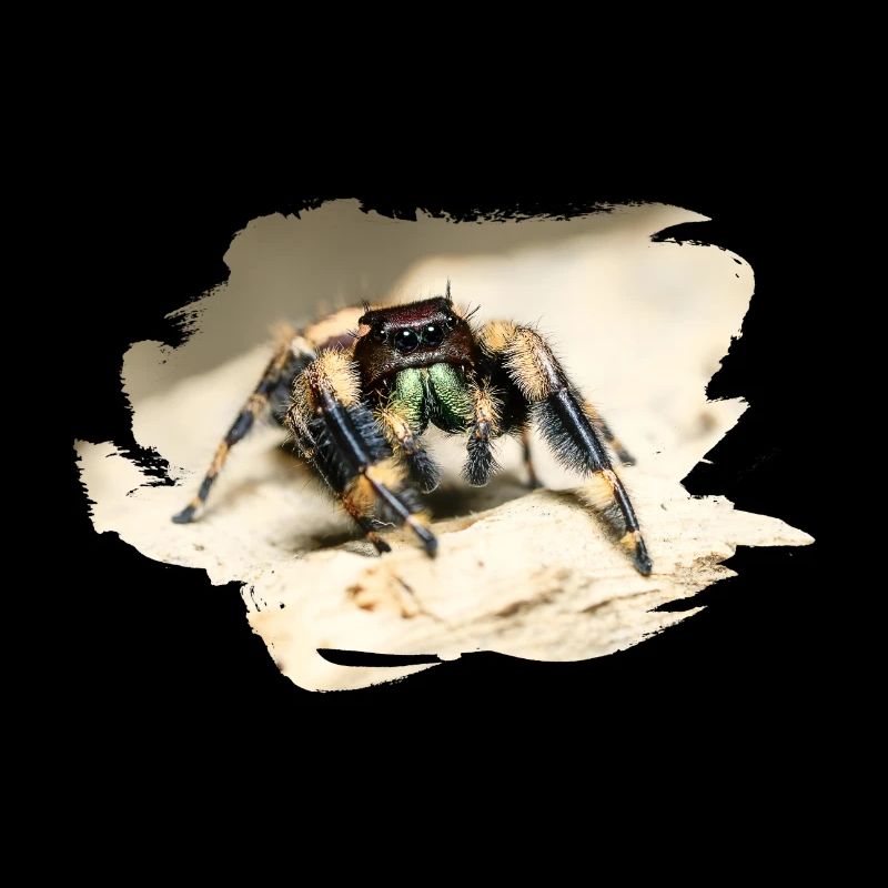 phidippus otiosus jumping spider, spring spinne