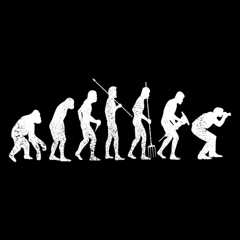Photographes Evolution Caméra Drôle Photographie