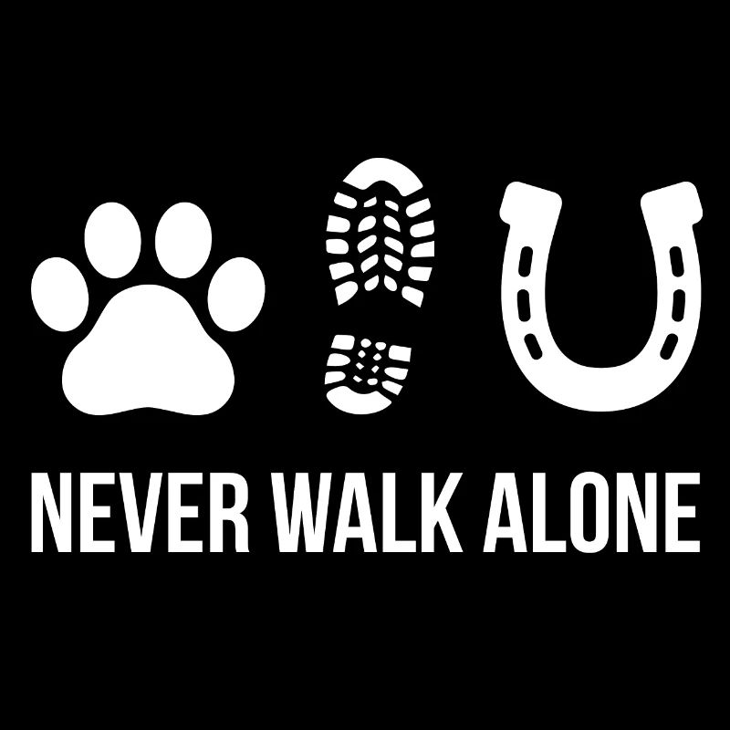Never Walk Alone Pferd Hund