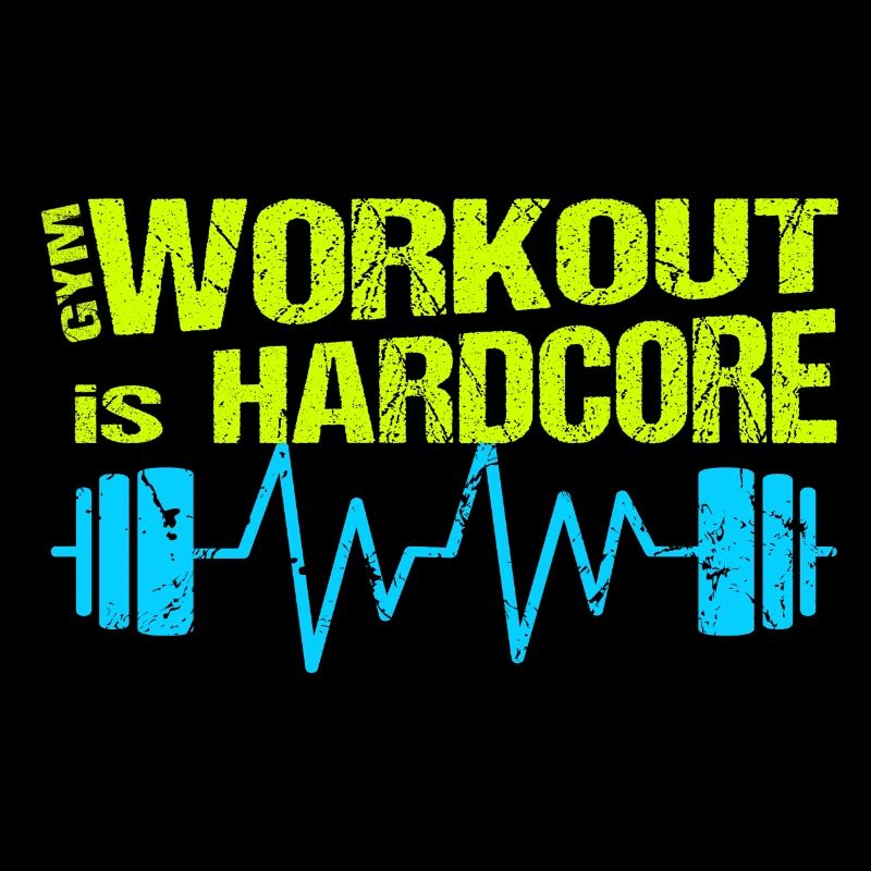 Gym Workout ist Hardcore Training mit Hantel