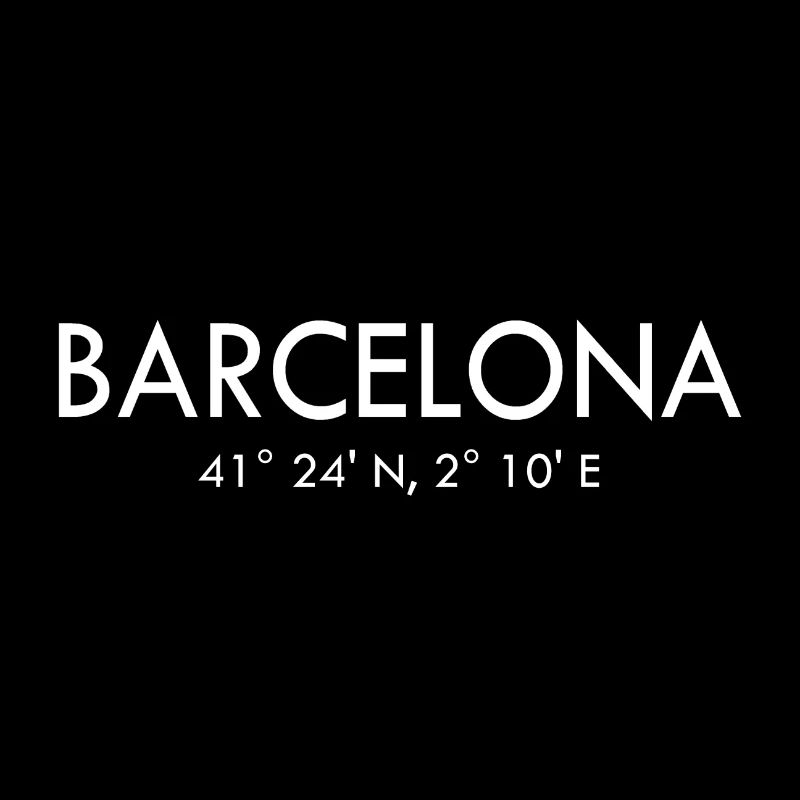 Barcelone - Espagne - Coordonnées Latitude Longitude