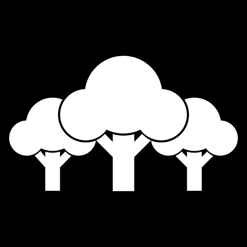 3 Trees Forest Forest Three Tree Plants Symbol