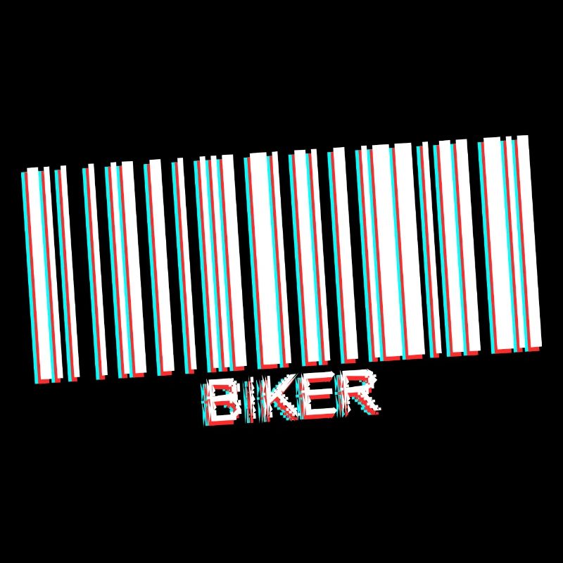 code barre biker white