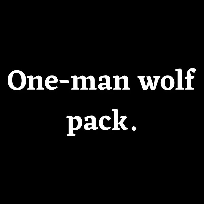 Ein-Mann-Wolfsrudel